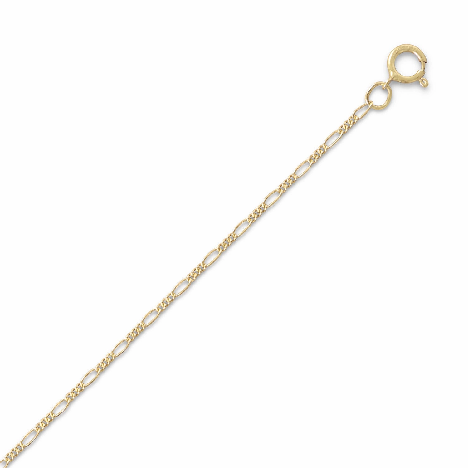 Work Accent Premium Quality 14k Gold-filled Figaro Chain Necklace - Made in the USA