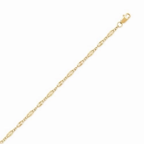Minimalist Look 14K Yellow Gold-filled Starburst Chain Necklace 2.5mm Width - Made in the USA