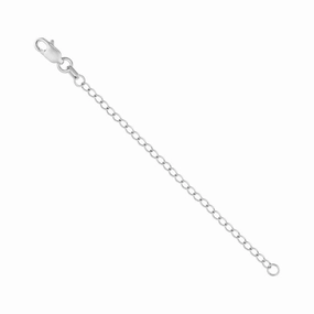 Refined Lines Gleaming Sparkle 14k Yellow, Rose, and White Gold Extender Chain for Necklaces or Bracelets 3-inch