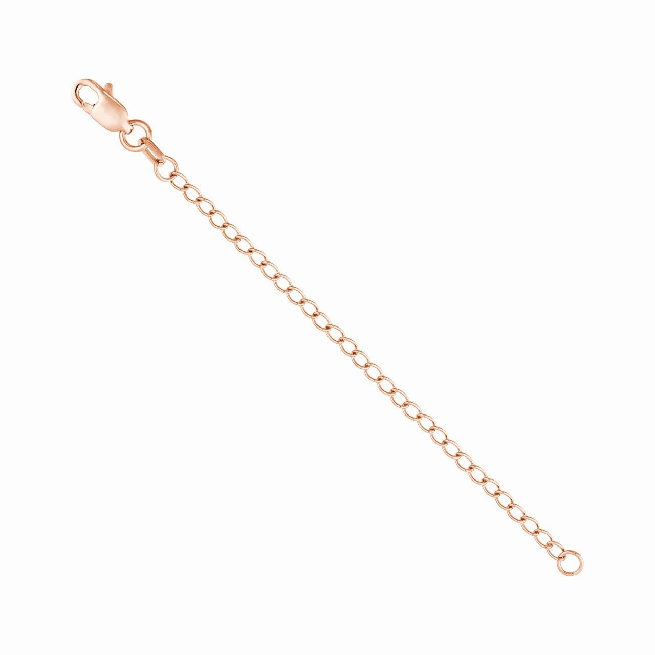 Effortless Sparkle Delicate Style 14k Yellow, Rose, and White Gold Extender Chain for Necklaces or Bracelets 3-inch
