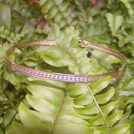 14kt Gold Filled 4-Strand Wire Wrapped Stackable Bracelet  STTS Well-Deserved City Style
