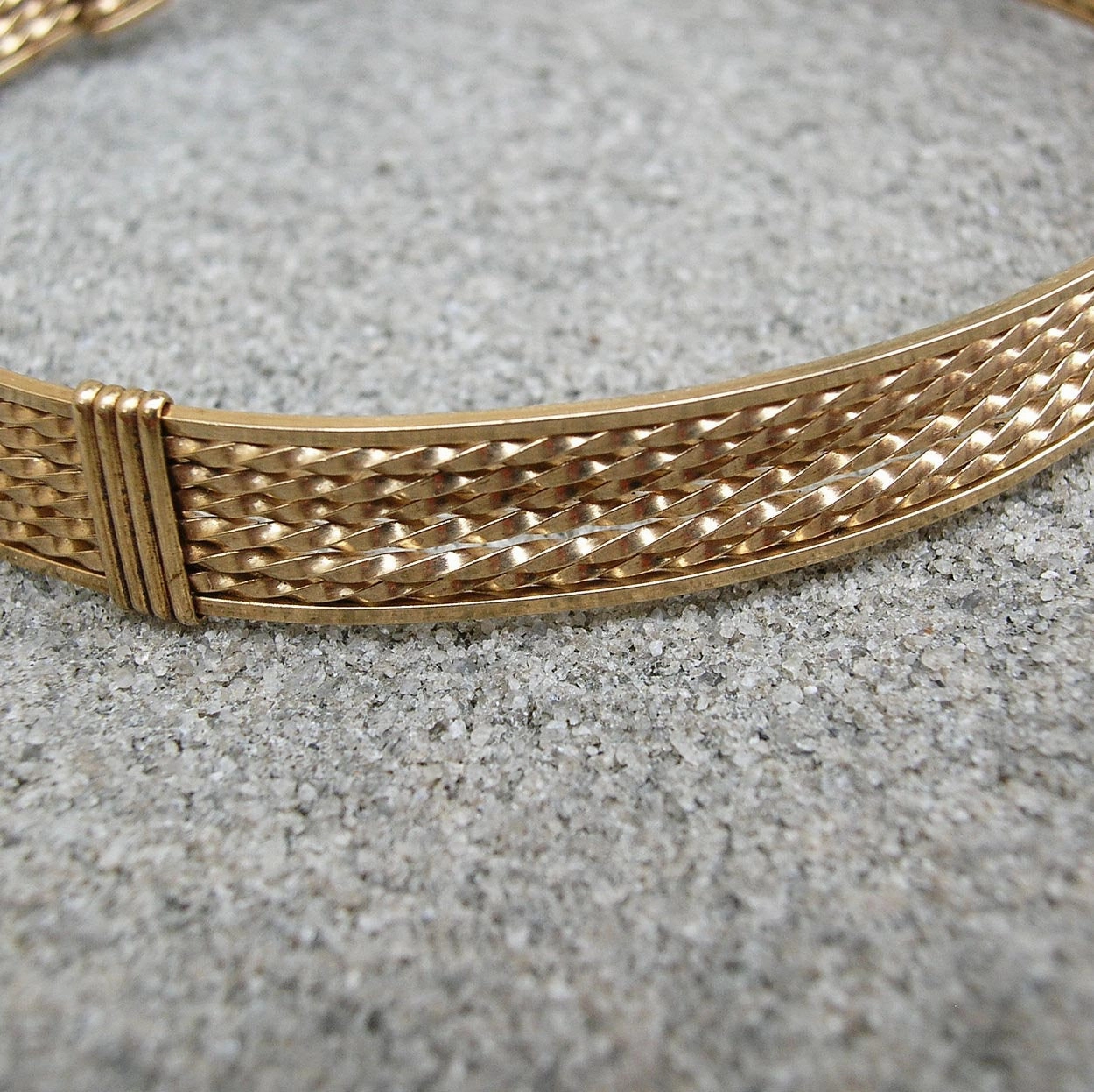Continental Acclaim 14kt Gold Filled 8-Strand Wire Wrapped Bracelet  STTTTTTS
