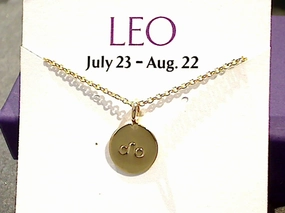 Triple Strand Accessory Affordable Style 16" - 18" Gold Plated Sterling Leo Zodiac Necklace