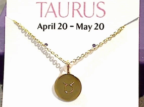 16" - 18" Gold Plated Sterling Taurus Zodiac Necklace Fashion Forward Jewelry High-Quality Jewelry