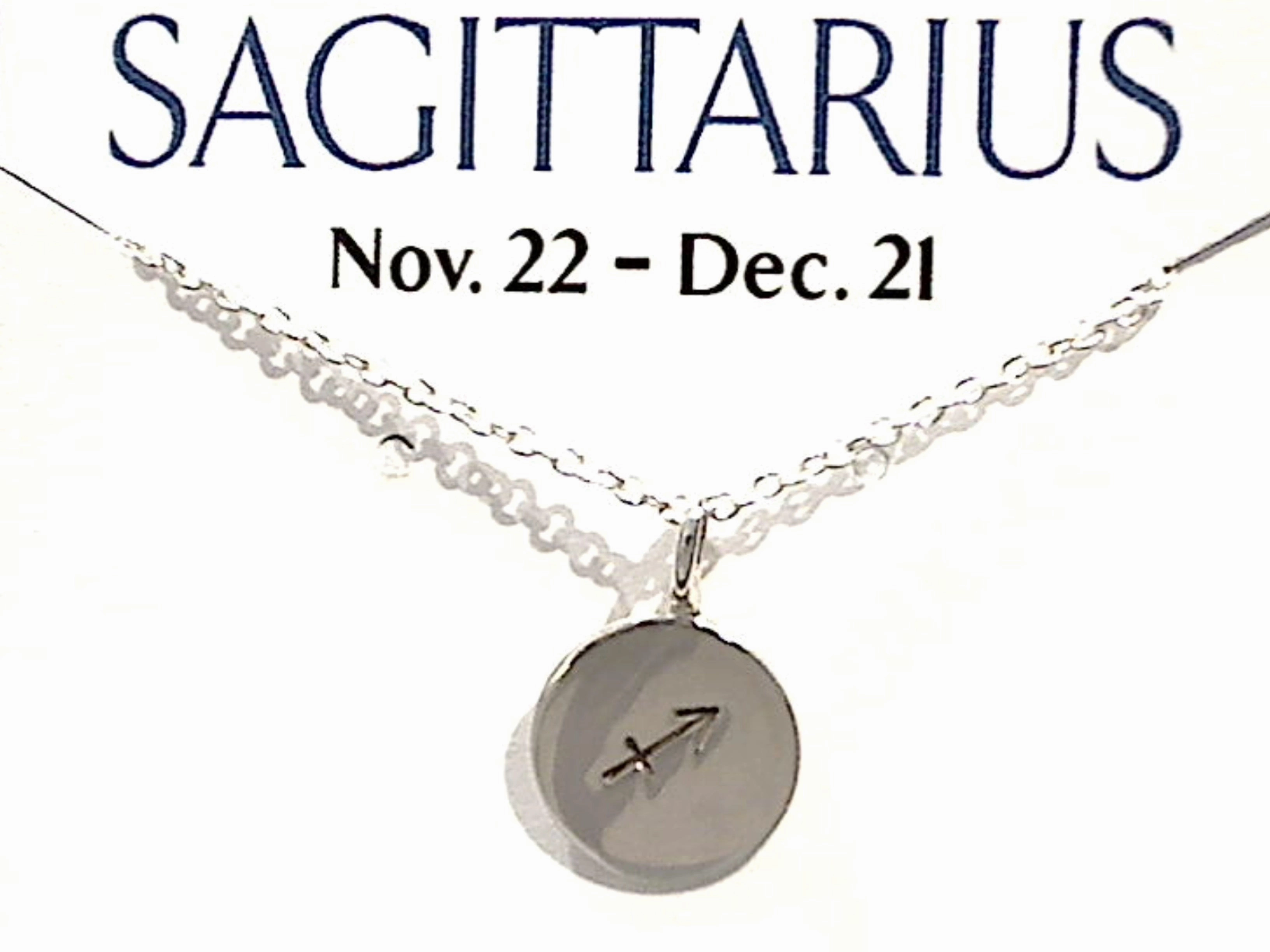 Fair Trade Adornment Evening Mood 16" - 18" Sterling Silver Sagittarius Zodiac Necklace