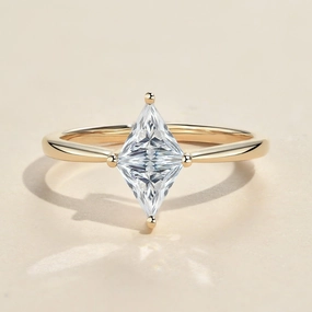 1.0ct Triangle Cut Moissanite Classic Solitaire Ring daily accessory Signature Piece