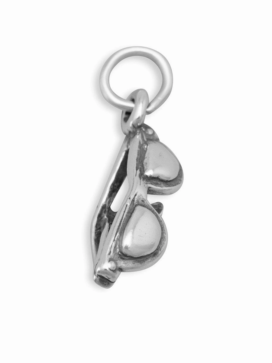 Perfect Finish 3-D Sunglasses Charm Sterling Silver, Made in the USA
