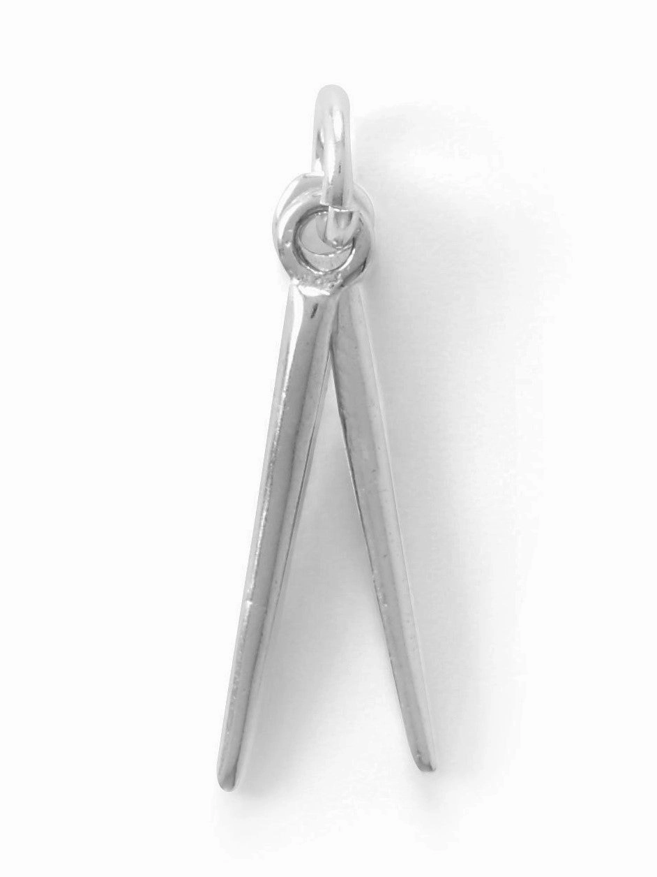 Daily Match Comfort Style 3D Drum Sticks Charm - Two Individual Sticks on Ring