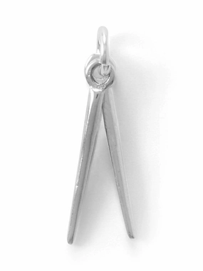 Daily Match Comfort Style 3D Drum Sticks Charm - Two Individual Sticks on Ring