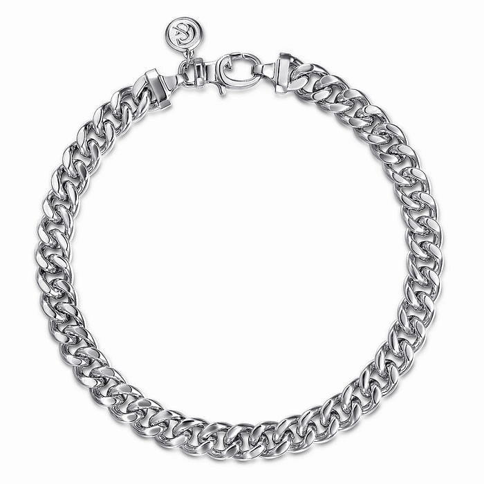 6mm 925 Sterling Silver Solid Mens Link Chain with Diamond Cut Bracelet Detail Pop Chic Balance