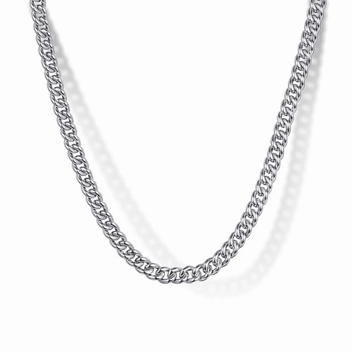 925 Sterling Silver Solid Men's Cuban Link Chain Necklace Stylish Line
