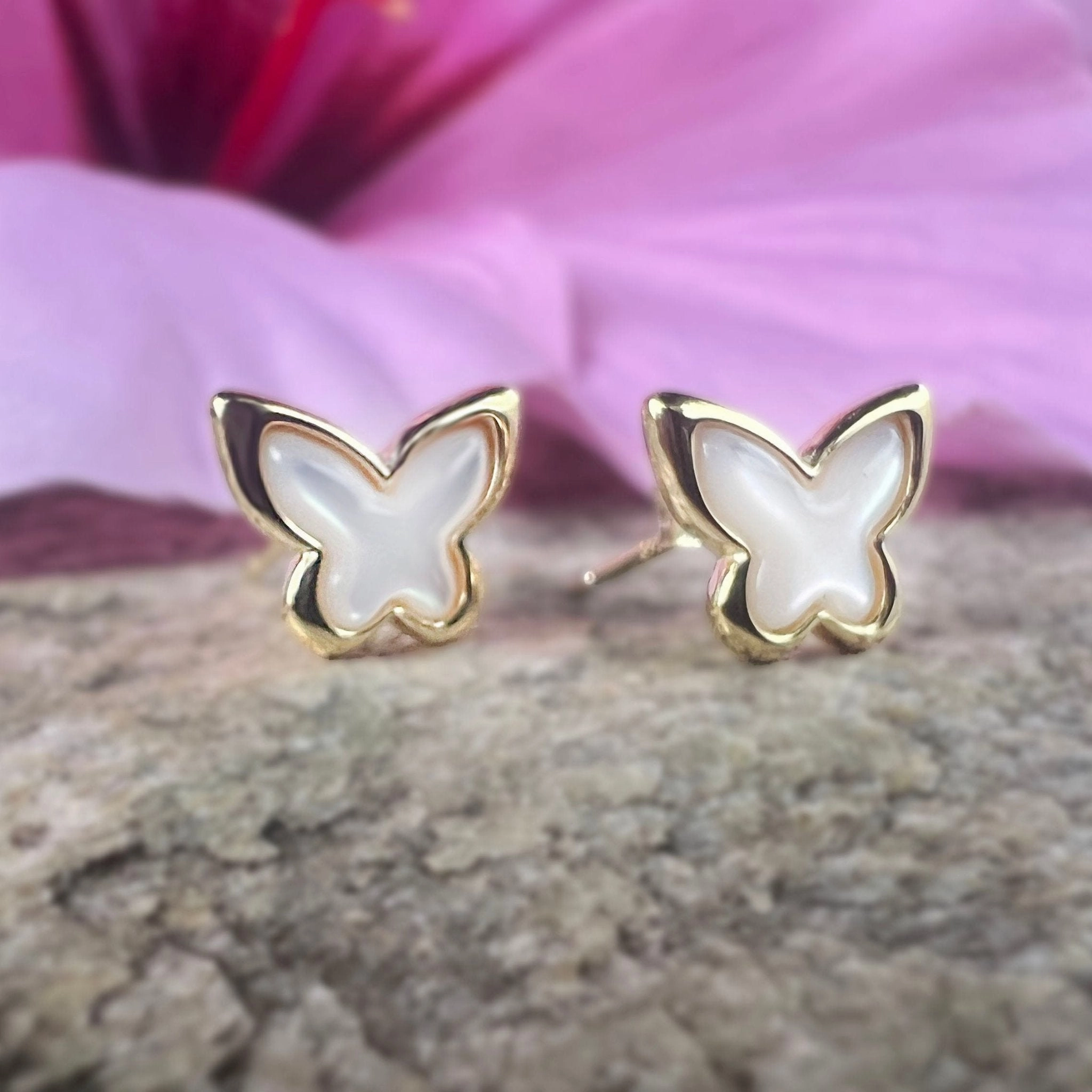 Formal Trinket Glossy Item Pulelehua Butterfly Earrings