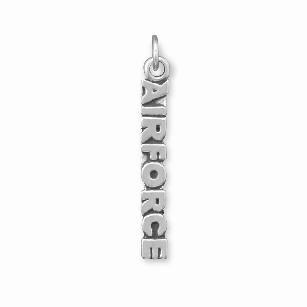 Air Force Charm Sterling Silver Distinct Look