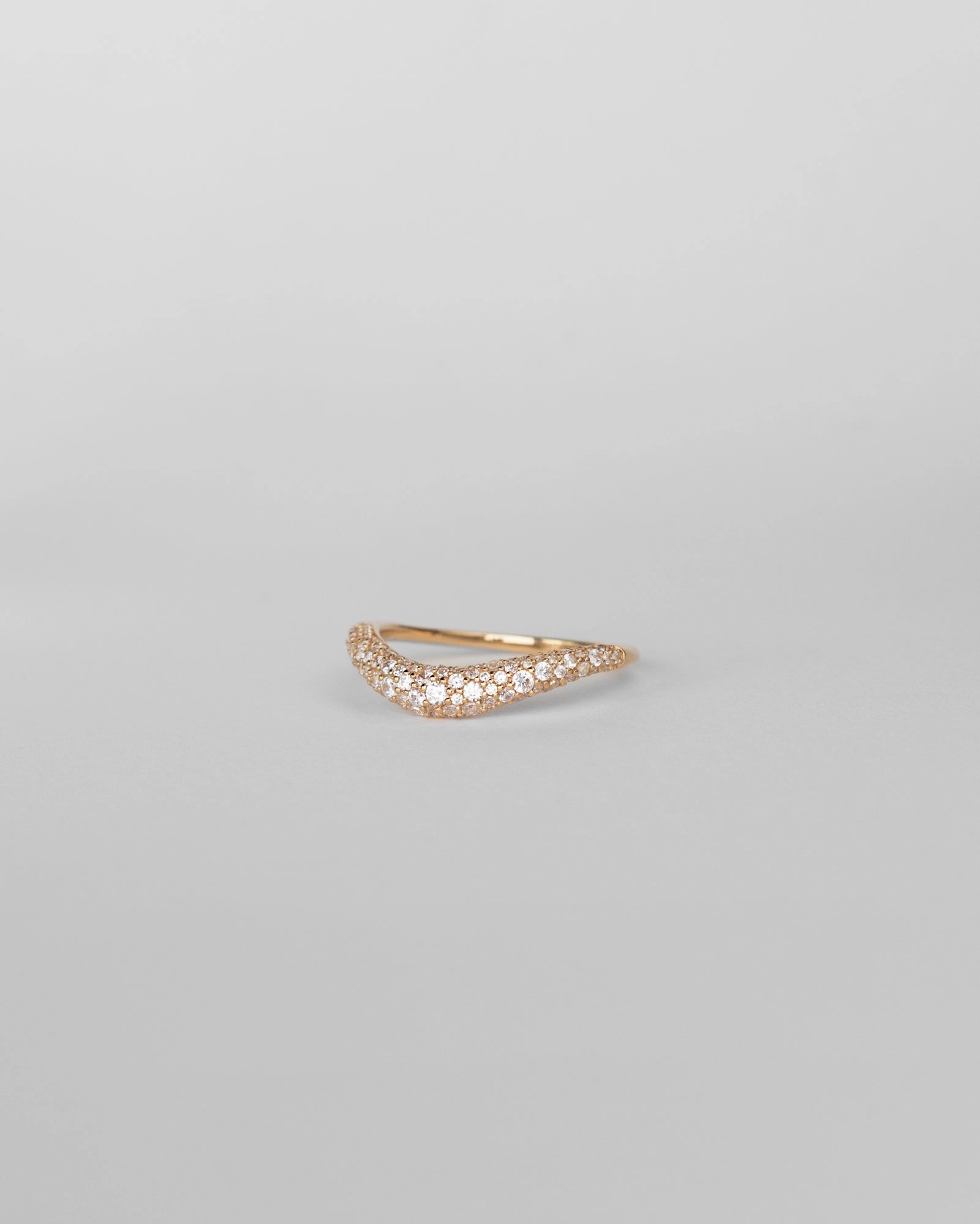 Classic Fashion Formal Style Pav?? Flow Ring