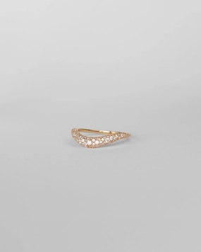 Classic Fashion Formal Style Pav?? Flow Ring