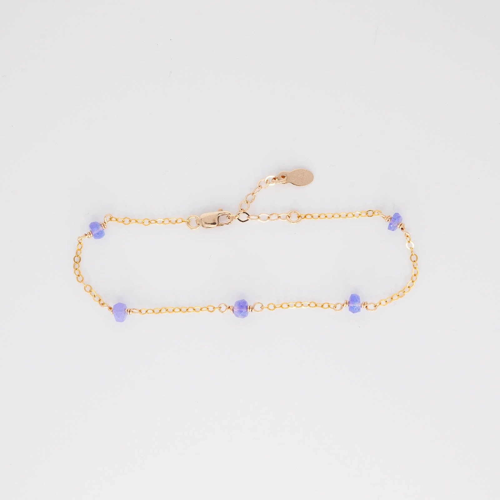 Zen Style Dynamic Design Periwinkle Opal Classic Bracelet
