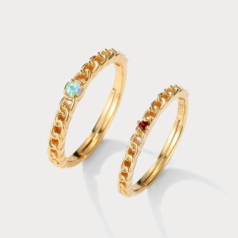 Creative Spark Couple Opal Ring