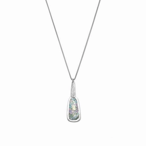 Ancient Roman Glass Necklace Handmade in Israel Sterling Silver with Box Chain Statement Highlight