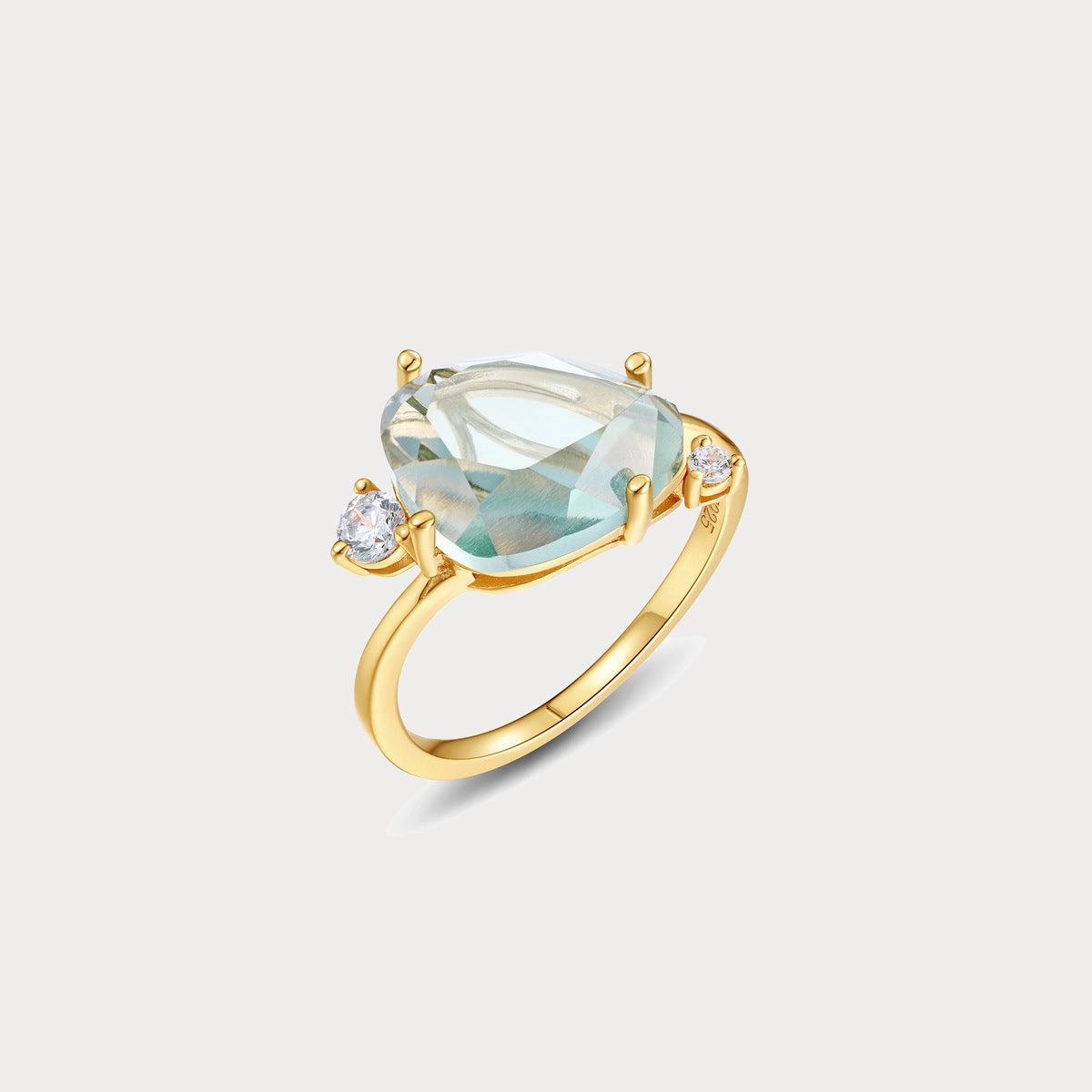 Aquamarine Ring Glamorous Accessory Minimalist Item