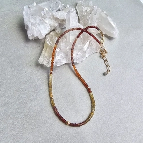 Corporate Style Arden Necklace - 24k Gold-Fill   Natural Sapphire