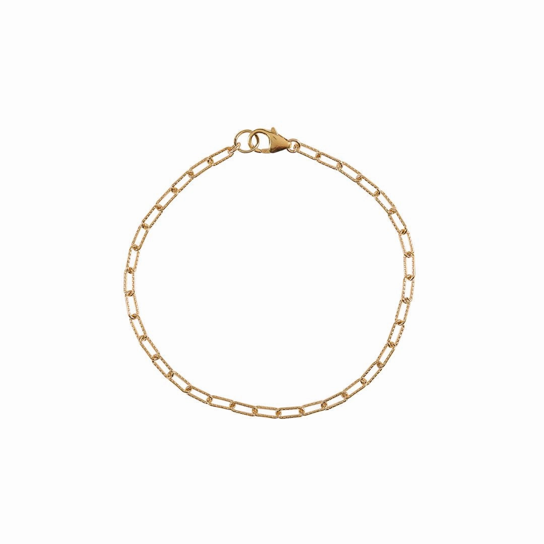 Textured Paperclip Chain Bracelet Lasting Amalgam