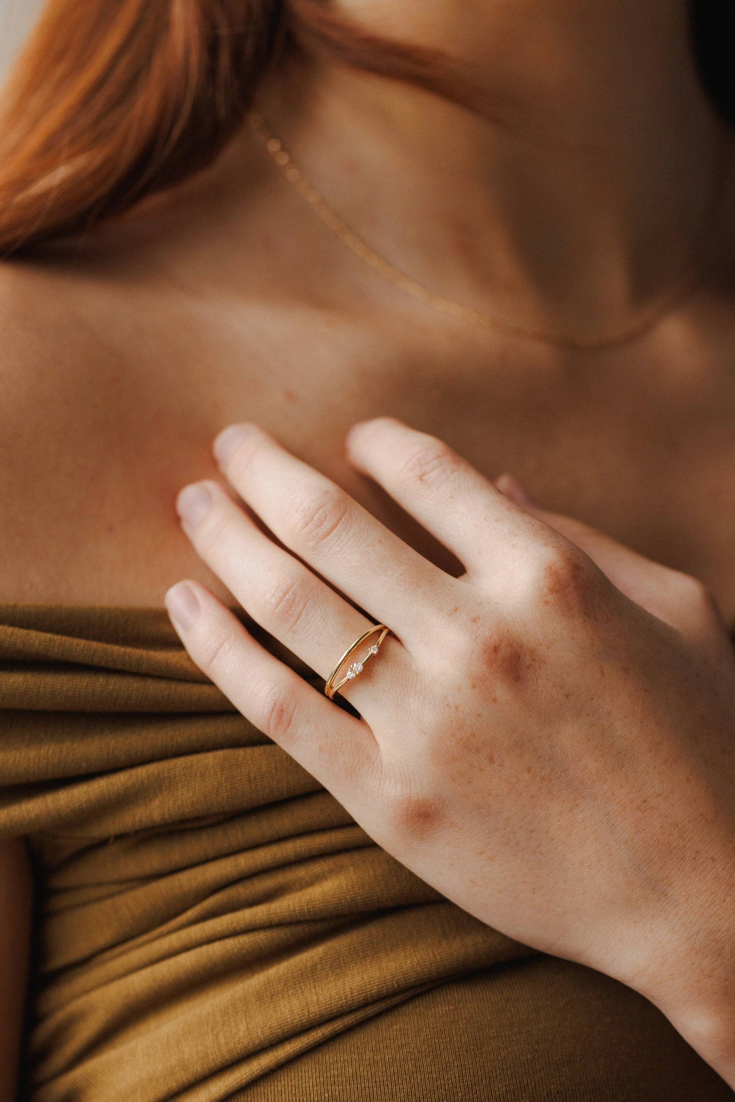 Neutral Vibe Stylish Moment Eclipse Diamond Ring