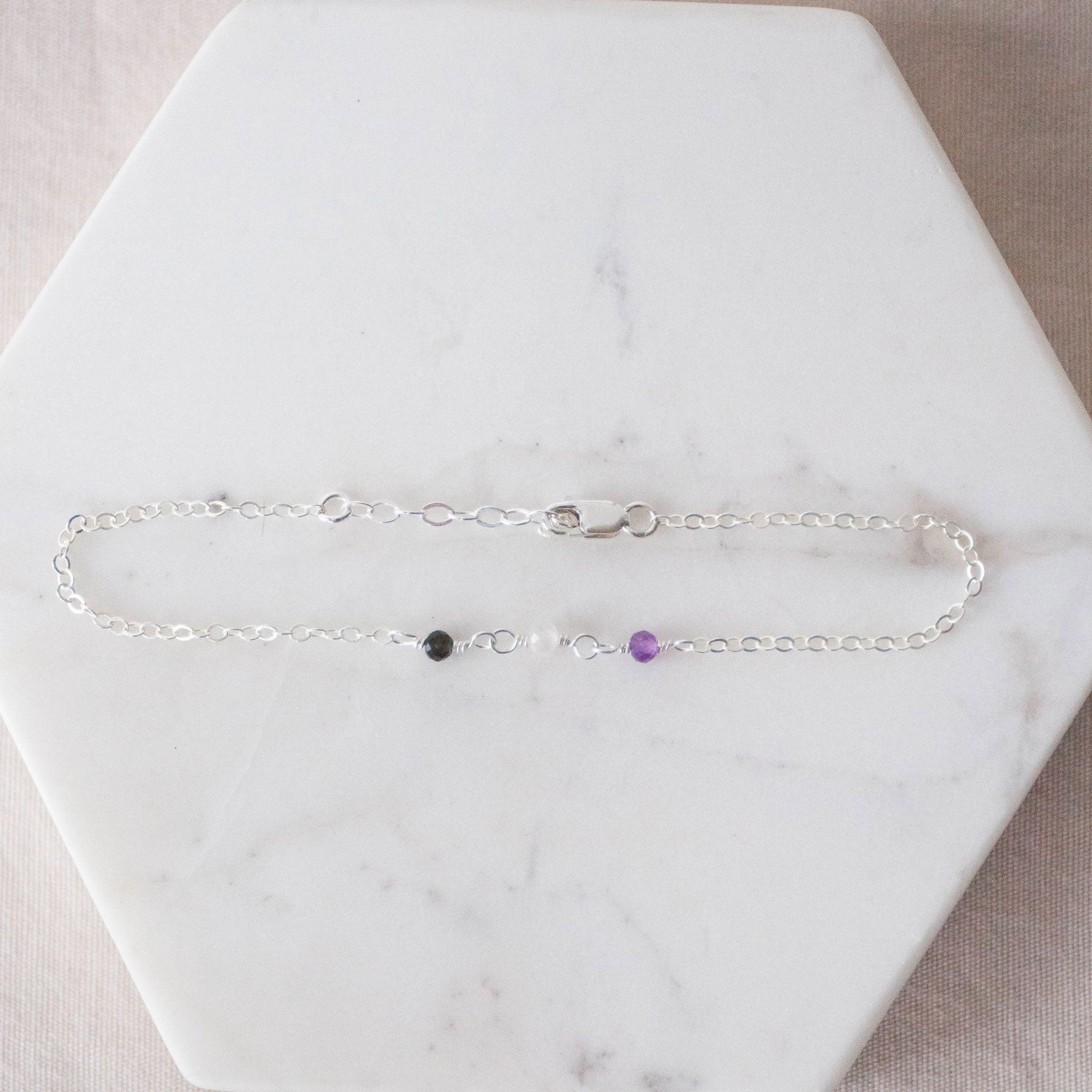 Pastel Shades Asexual Pride Bracelet