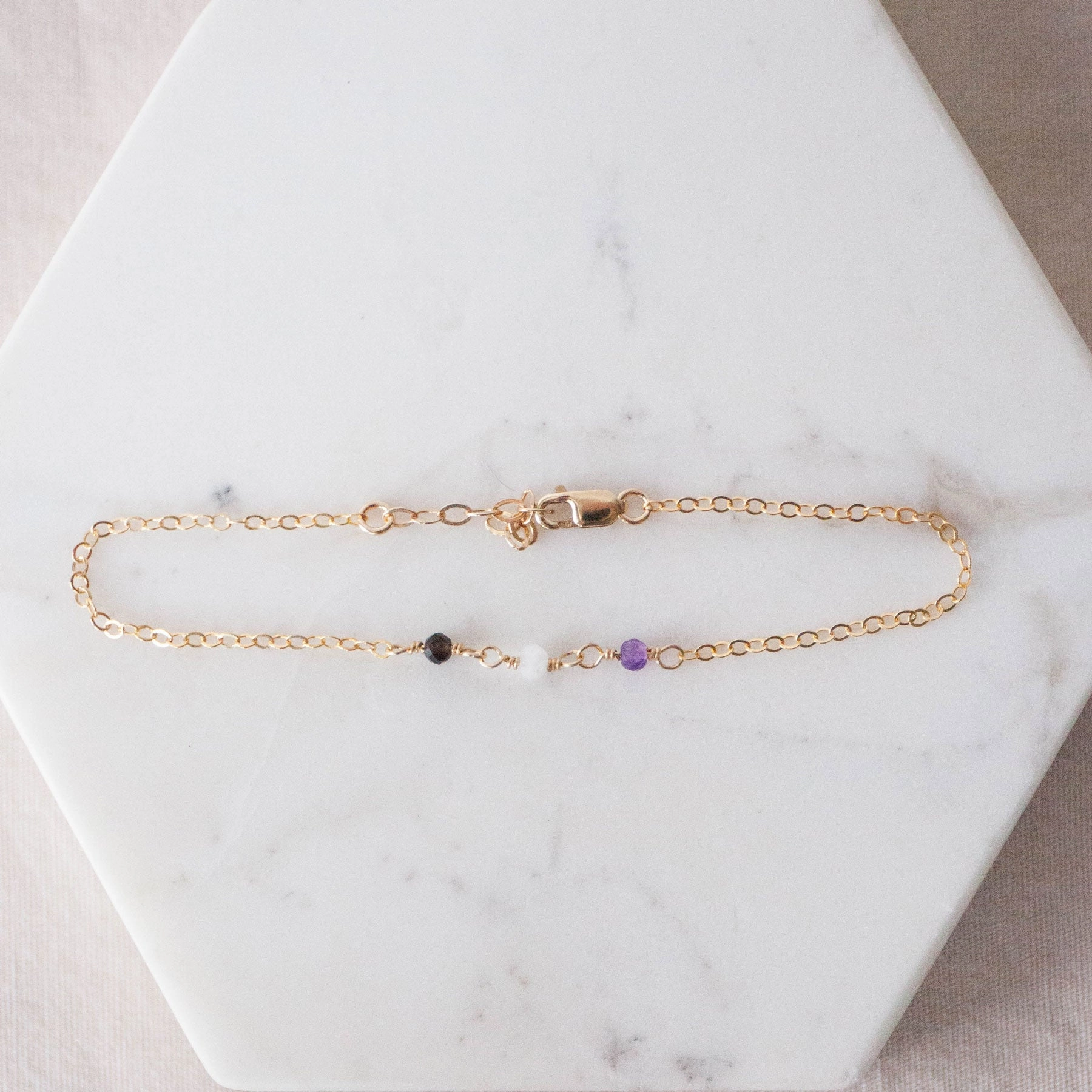 Optimal Blends Asexual Pride Bracelet