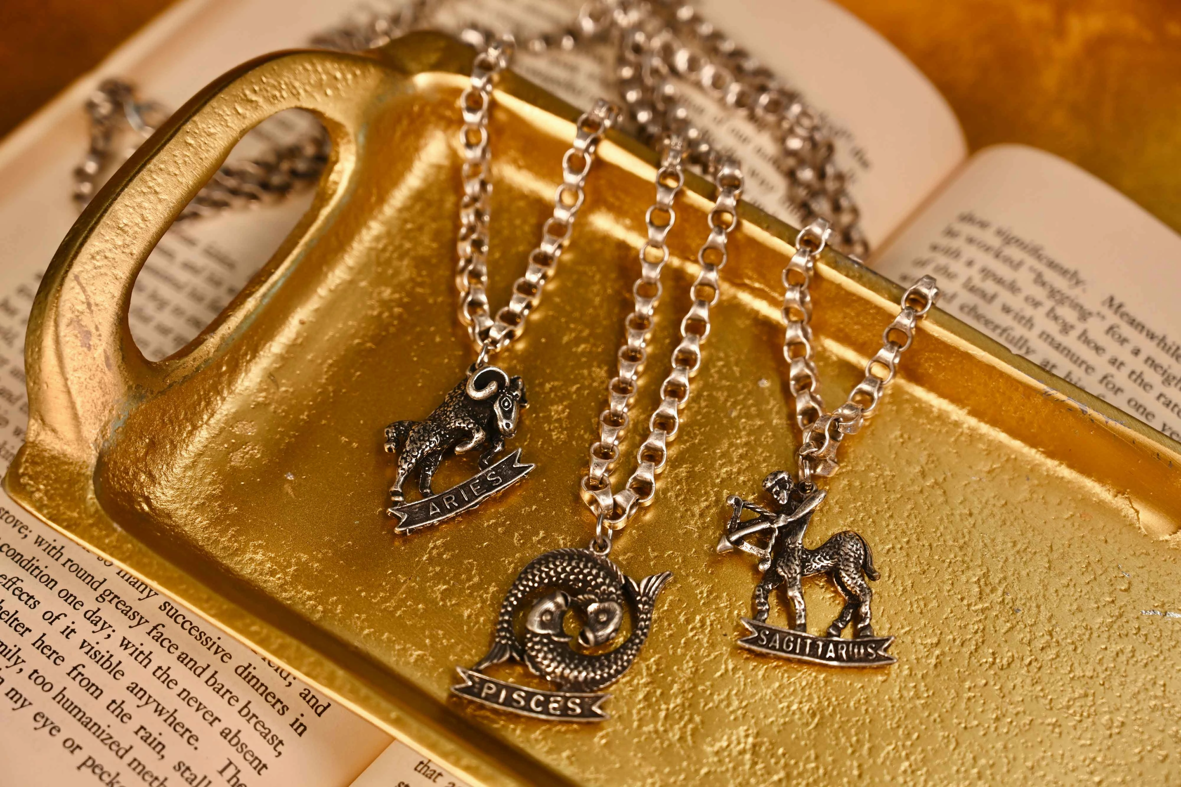 Silver Zodiac Charming Necklace Business Attire Minimalist Present