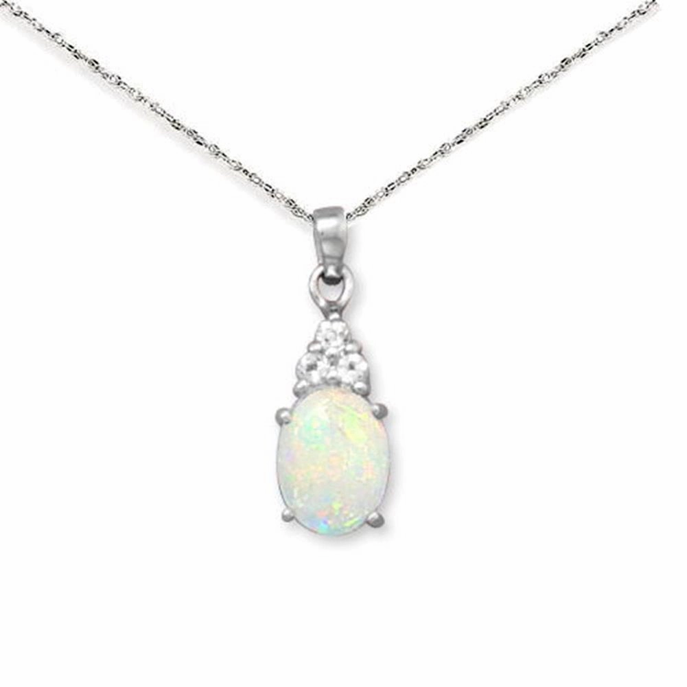 Day To Night Australian Opal and White Topaz Necklace with Rope Chain Sterling Silver
