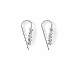 Night Adornment Daily Ornament Aya Hoops - Sterling Silver