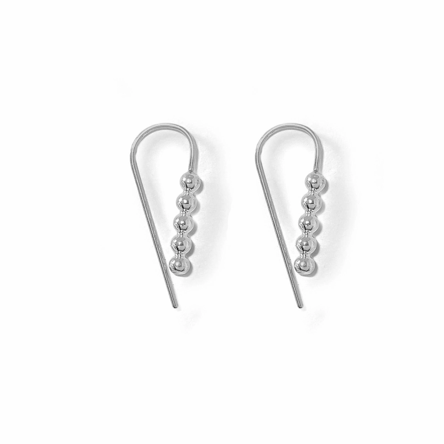 Night Adornment Daily Ornament Aya Hoops - Sterling Silver