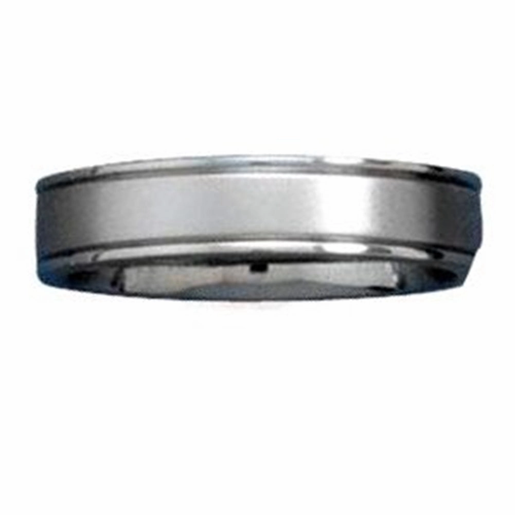 Utilitarian Design sophisticated appearance 316L Surgical Stainless Steel Brushed 5mm Band Ring
