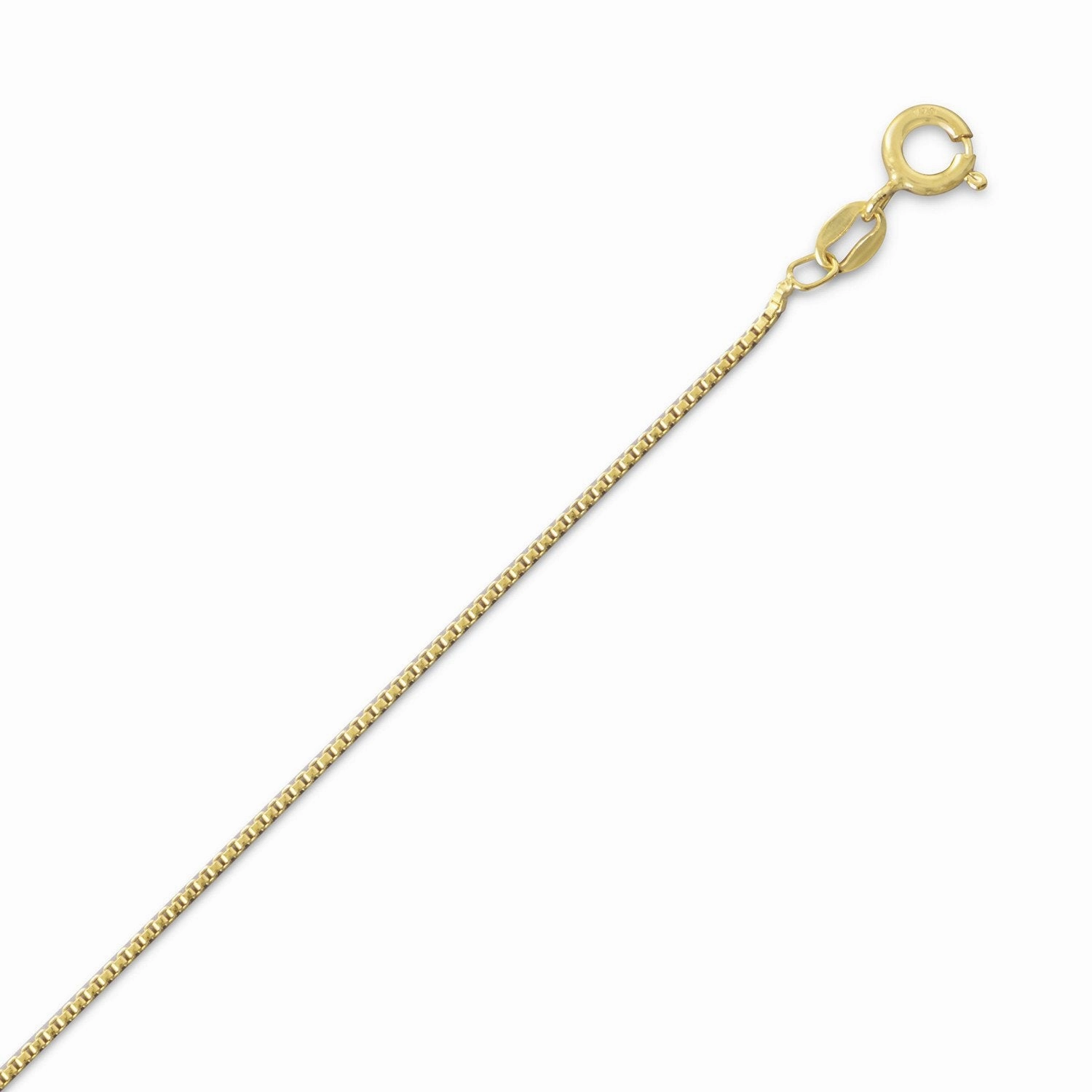 Graceful Twist Yellow Gold-plated on Sterling Silver Light Box Chain Necklace