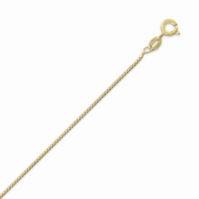 Night Mood Modern Design Yellow Gold-plated on Sterling Silver Light Box Chain Necklace