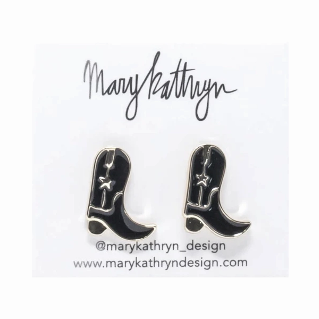 Gorgeous Accent Black Cowboy Boot Studs