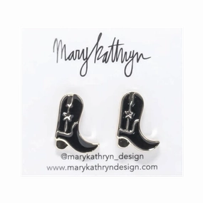 Gorgeous Accent Black Cowboy Boot Studs