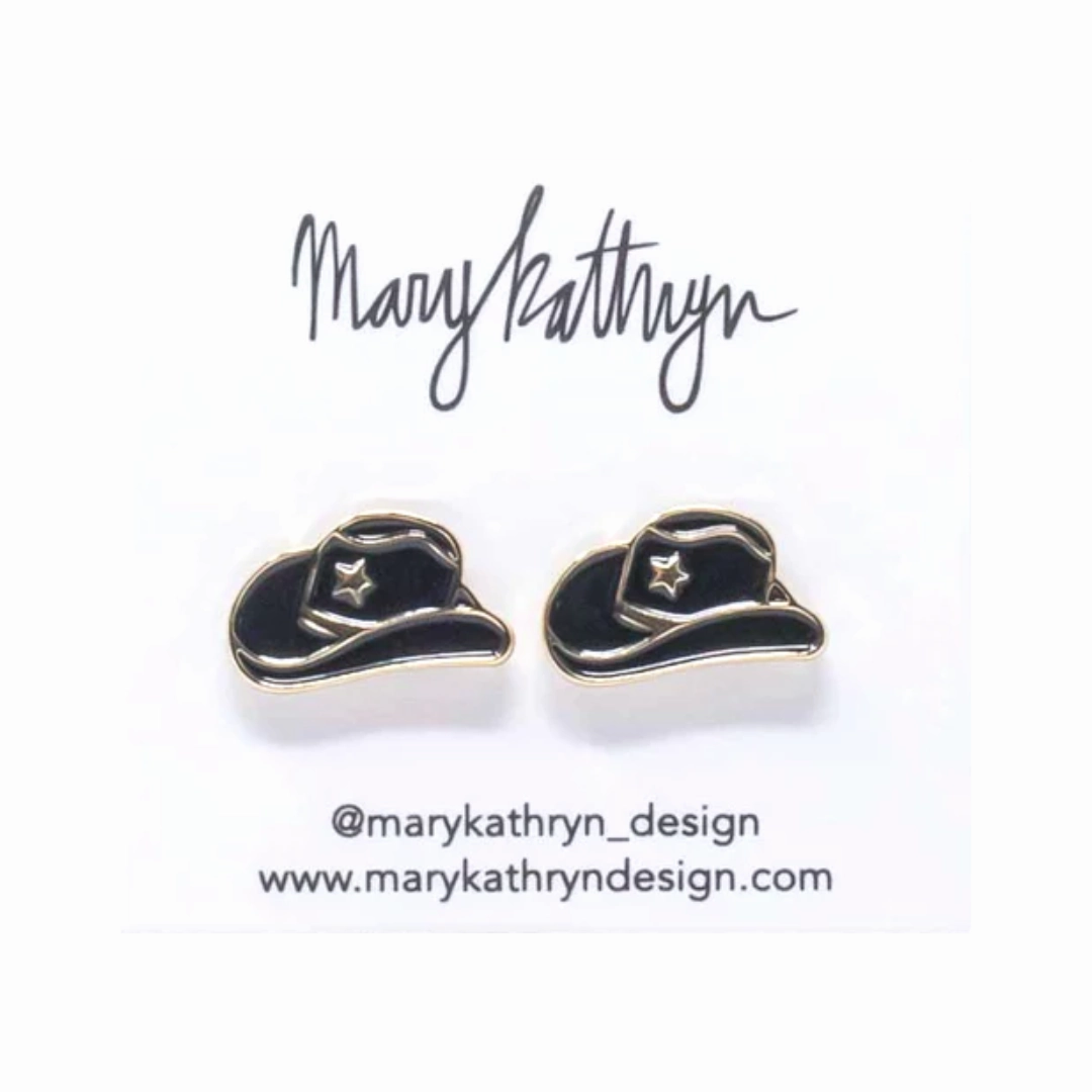 Decorative Finish Black Cowboy Hat Studs