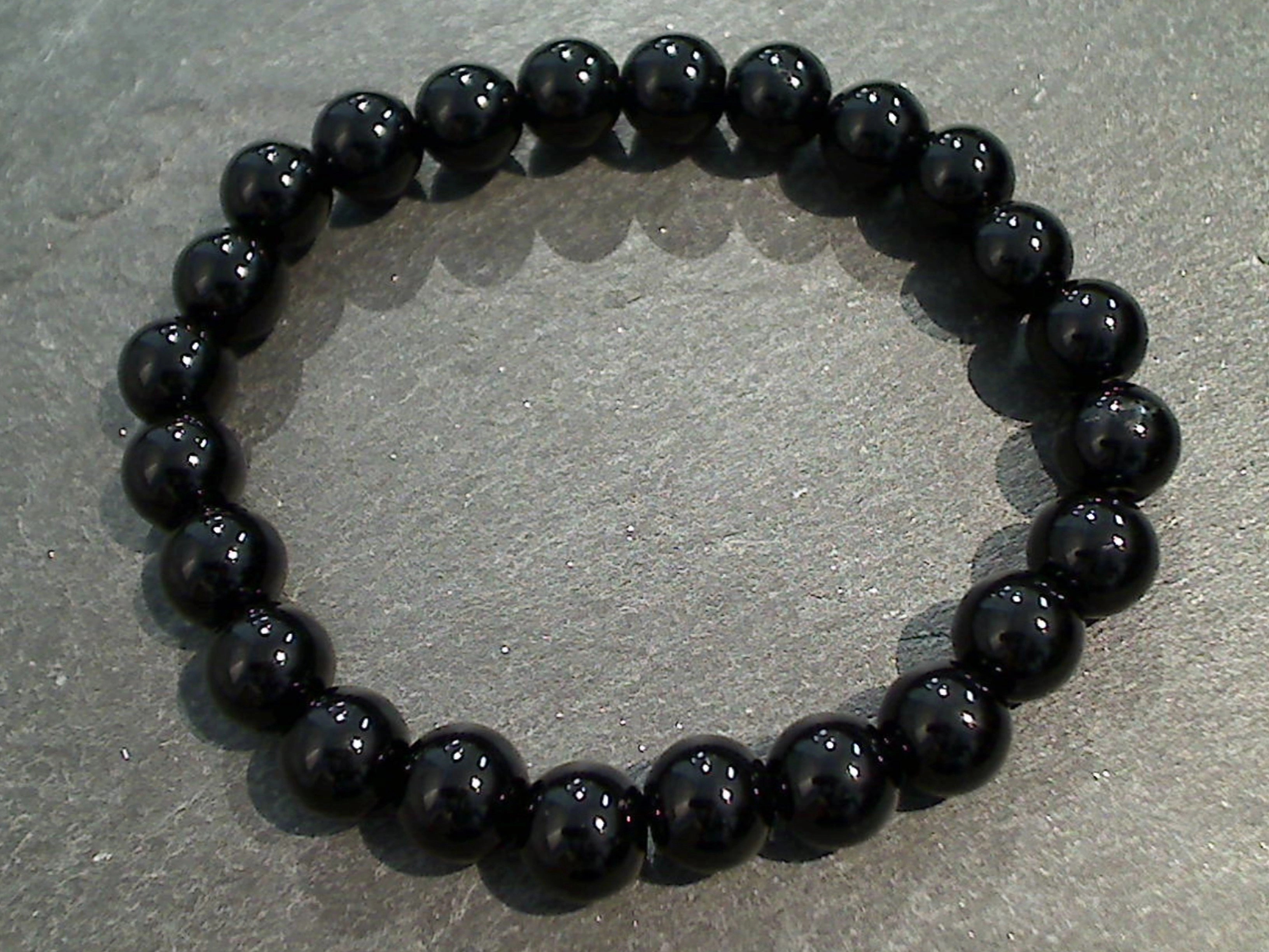 Head Turner Black Onyx  8MM Stretch Bracelet