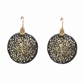 Black Pollen Bronze Earring Safe Finish Minimalist Adornment
