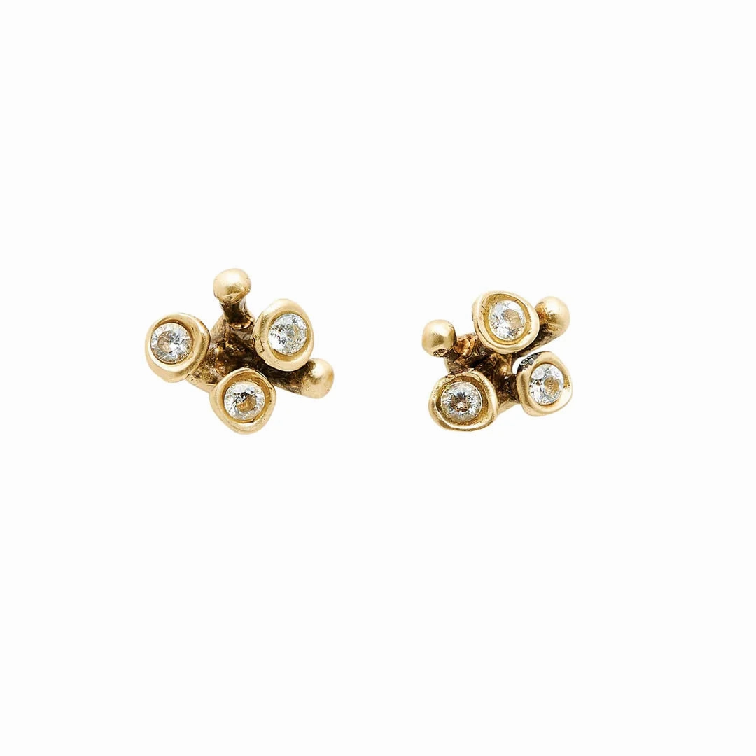 Blossom Bronze Earring Trendy Appearance