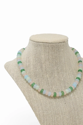 Festival Gift Blue Lagoon Beaded Necklace