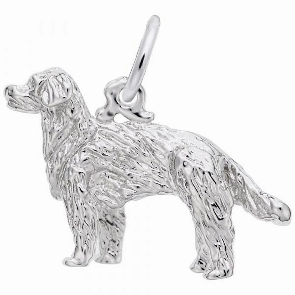Natural Elements Golden Retriever Dog Charm