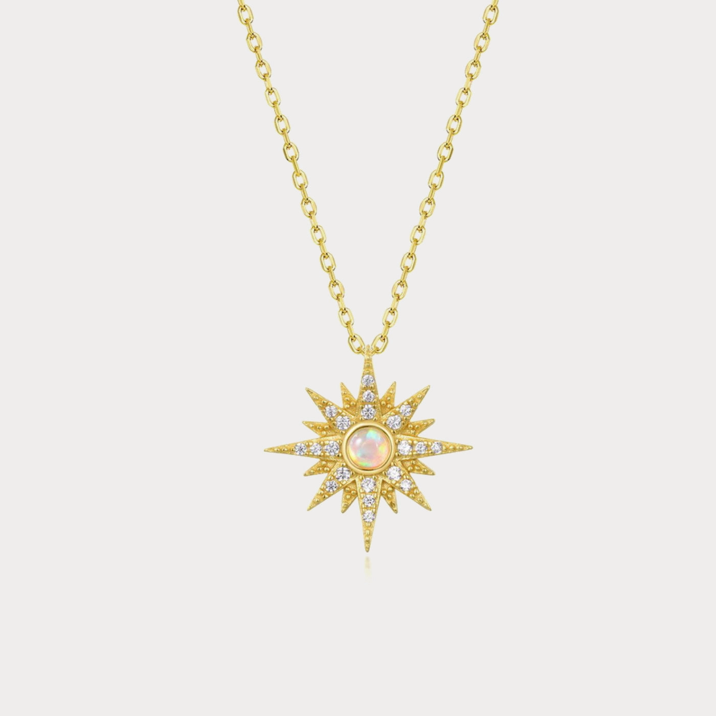 Evergreen Item Eight-pointed Star Necklace