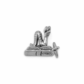 Editorial Look Bookworm Sterling Silver Charm - Made in the USA