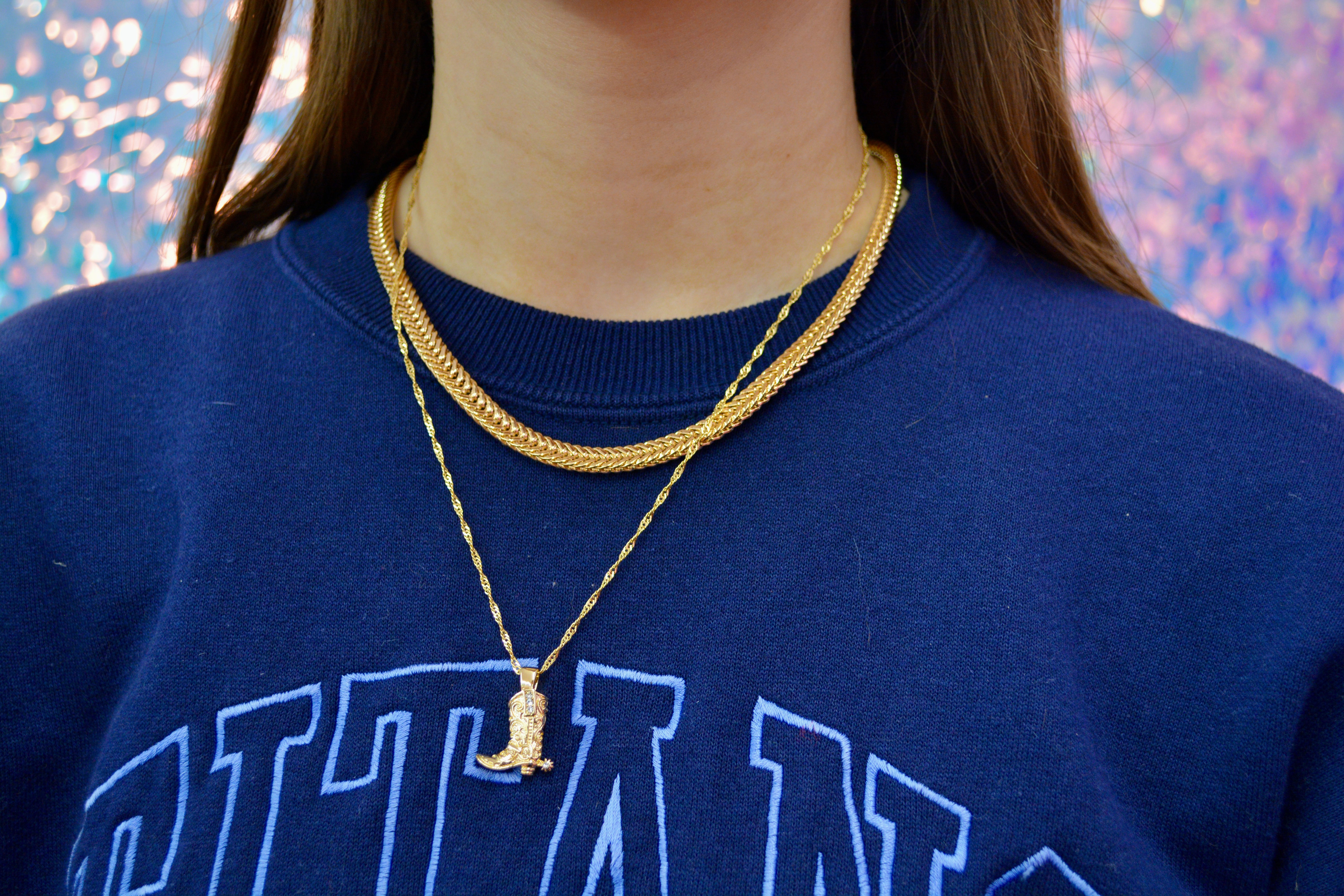 Boot Kickin Necklace Polished Finish Excellent Design