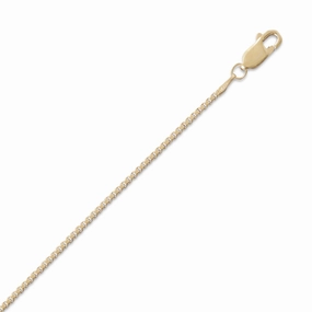 Effortless Shine Timeless Edge Box Chain Necklace 14K Yellow Gold-filled - Made in the USA