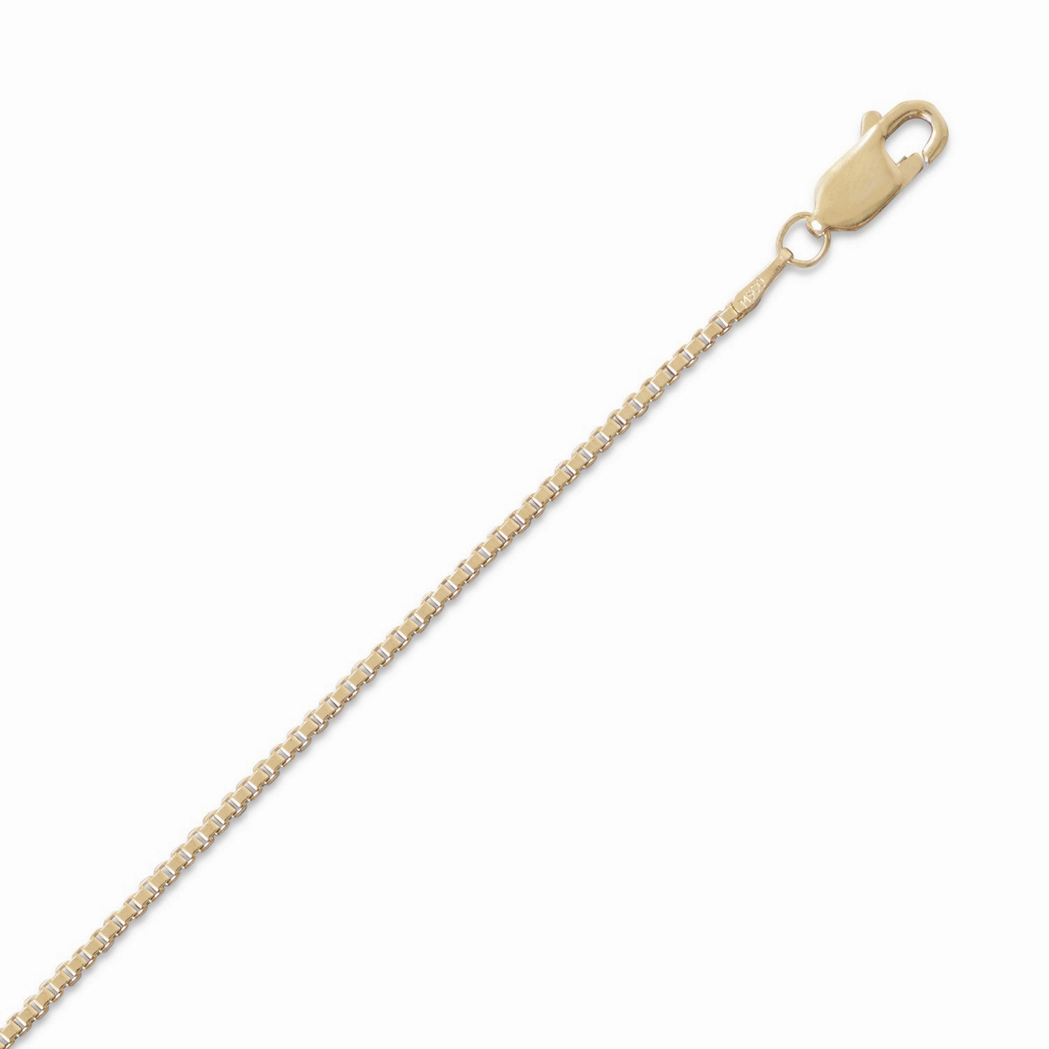 Effortless Shine Timeless Edge Box Chain Necklace 14K Yellow Gold-filled - Made in the USA