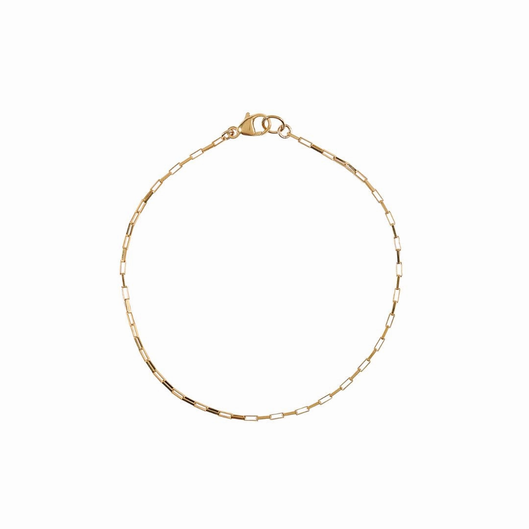 Sneak Peek Boxy Paperclip Chain Bracelet