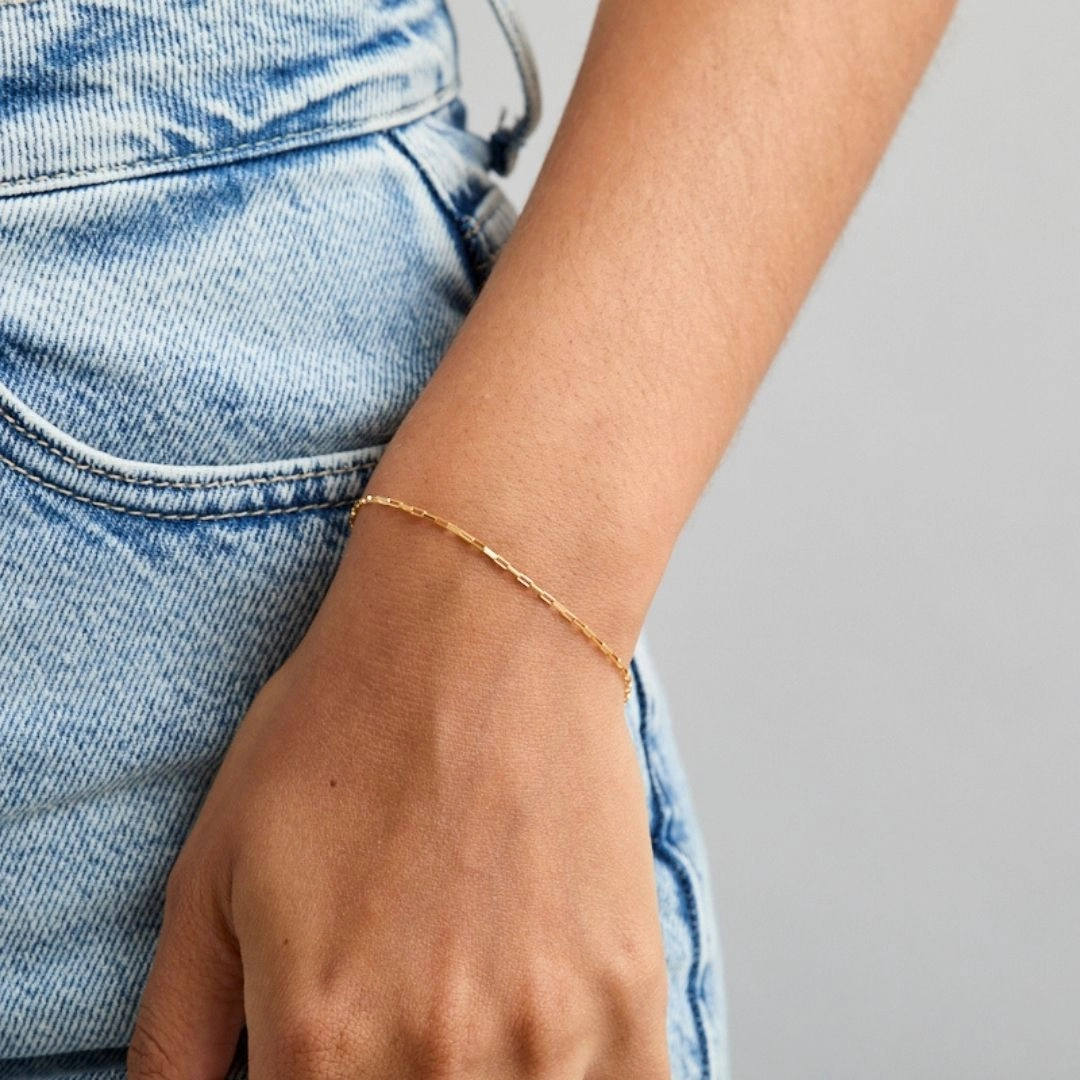 Infinite Combinations Boxy Paperclip Chain Bracelet